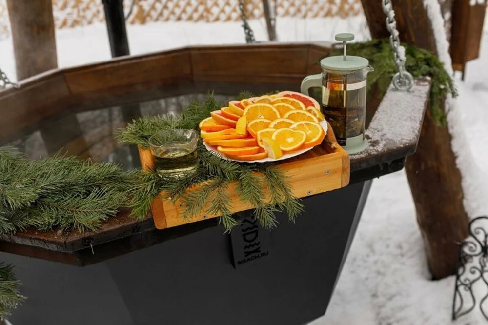 Сибирский банный чан с джакузи